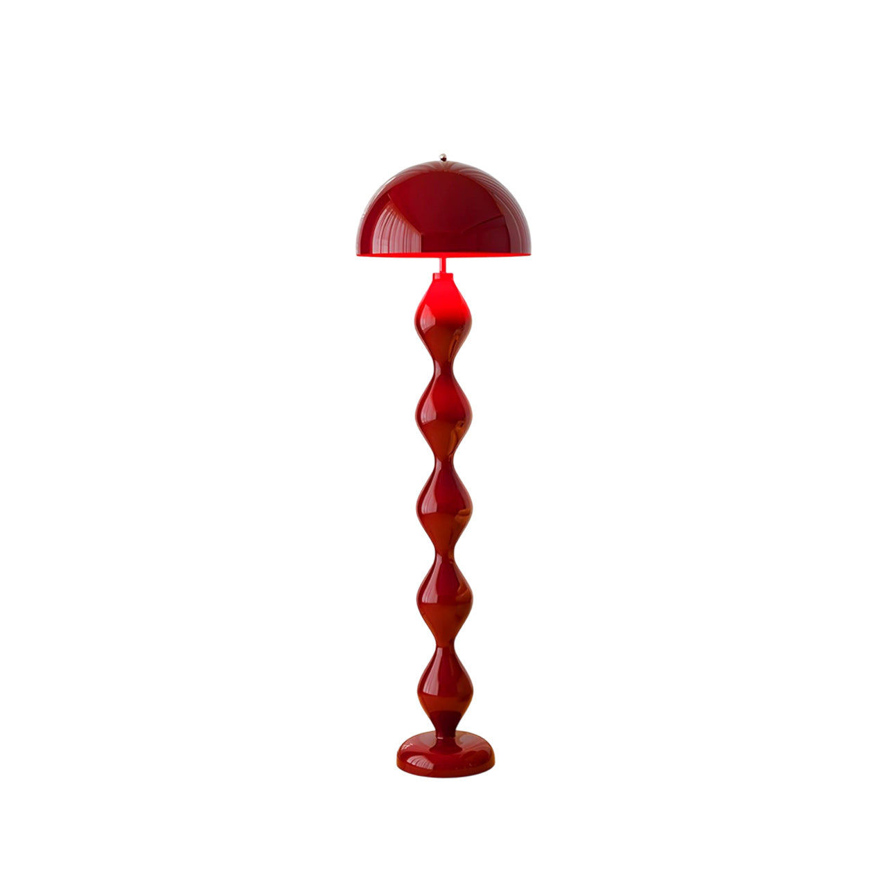Paddenstoel Vloerlamp Gekleurd Hars 40cm Ø x 150cm H Art Deco Stijl Woon- en Slaapkamerverlichting Staande Lamp Modern Design