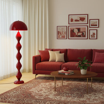 Paddenstoel Vloerlamp Gekleurd Hars 40cm Ø x 150cm H Art Deco Stijl Woon- en Slaapkamerverlichting Staande Lamp Modern Design