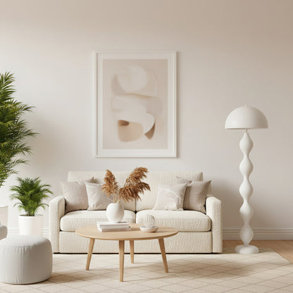 Paddenstoel Vloerlamp Gekleurd Hars 40cm Ø x 150cm H Art Deco Stijl Woon- en Slaapkamerverlichting Staande Lamp Modern Design