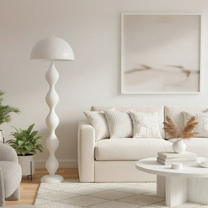 Paddenstoel Vloerlamp Gekleurd Hars 40cm Ø x 150cm H Art Deco Stijl Woon- en Slaapkamerverlichting Staande Lamp Modern Design