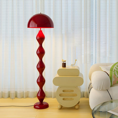 Paddenstoel Vloerlamp Gekleurd Hars 40cm Ø x 150cm H Art Deco Stijl Woon- en Slaapkamerverlichting Staande Lamp Modern Design
