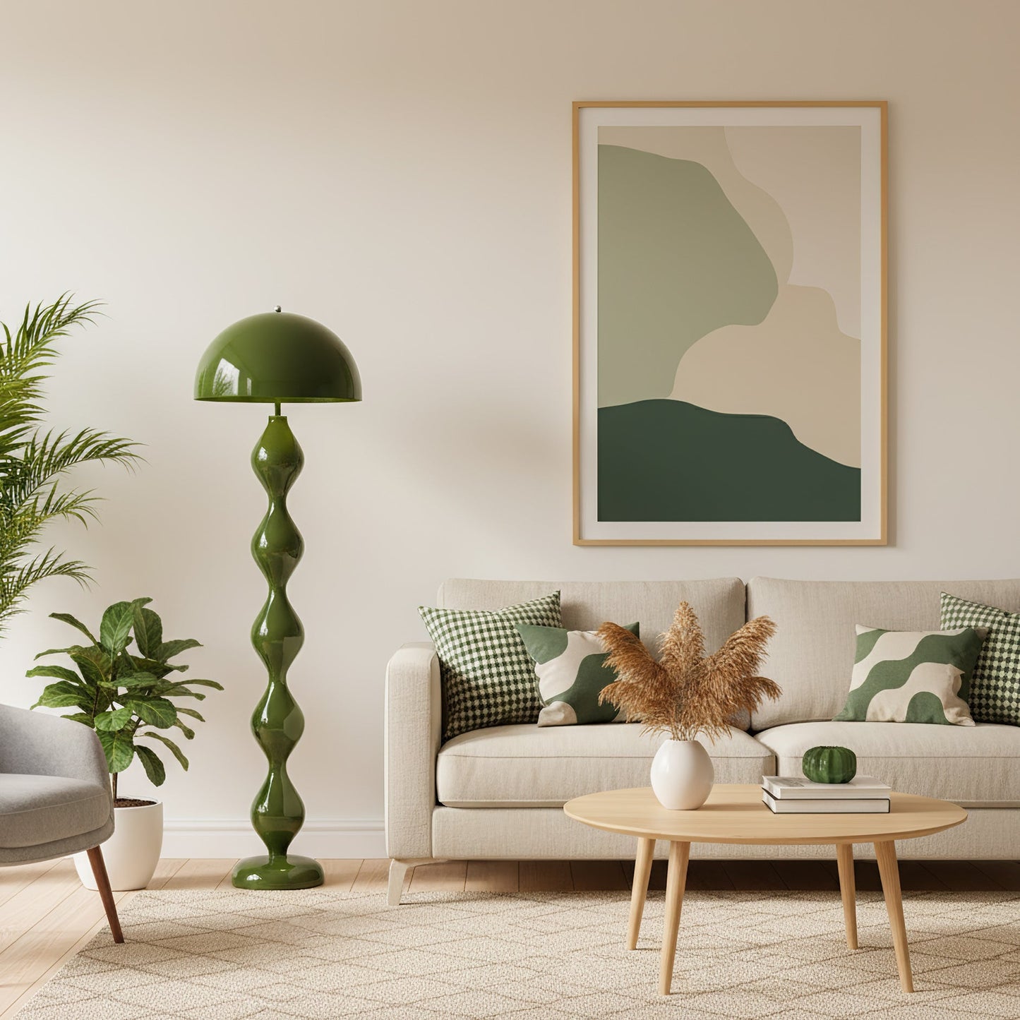 Paddenstoel Vloerlamp Gekleurd Hars 40cm Ø x 150cm H Art Deco Stijl Woon- en Slaapkamerverlichting Staande Lamp Modern Design