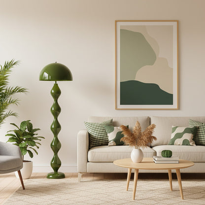 Paddenstoel Vloerlamp Gekleurd Hars 40cm Ø x 150cm H Art Deco Stijl Woon- en Slaapkamerverlichting Staande Lamp Modern Design