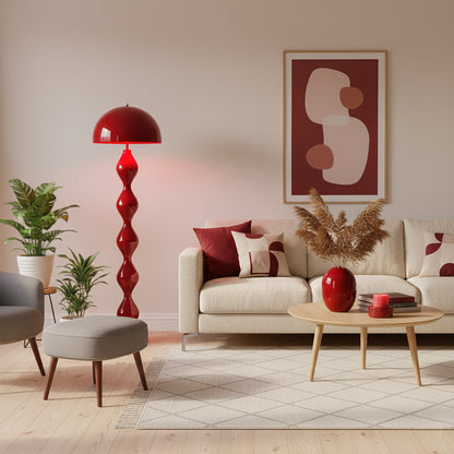 Paddenstoel Vloerlamp Gekleurd Hars 40cm Ø x 150cm H Art Deco Stijl Woon- en Slaapkamerverlichting Staande Lamp Modern Design