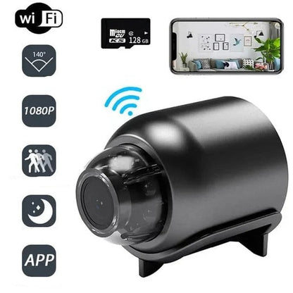 Compacte Mini Beveiligingscamera 1080P HD met Bewegingsdetectie en Nachtzicht