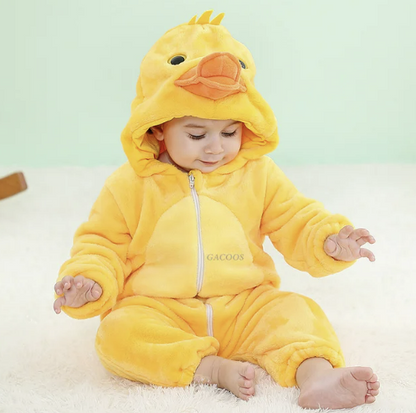 Baby Onesie Dierenpakje Panda Dinosaurus Tijger Muis – Zachte Fleece Jumpsuit Babykleding Romper 0-4 Jaar