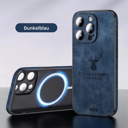 Smartphone Hoesje in Leerlook — Slank Design met Valbescheming & MagSafe-Compatibiliteit voor iPhone 16/15/14/13/12