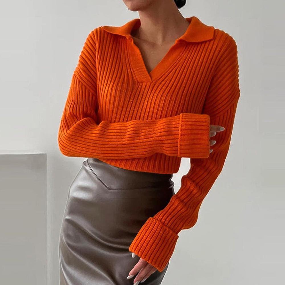 Vrouwelijke Trui Warme Wol Stijlvolle Look