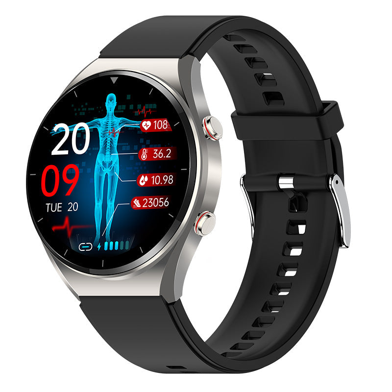 Smartwatch met Bloedsuikermeting ECG Bloeddrukmeter Hartslagmonitor Gezondheidstracker voor Sport en Fitness