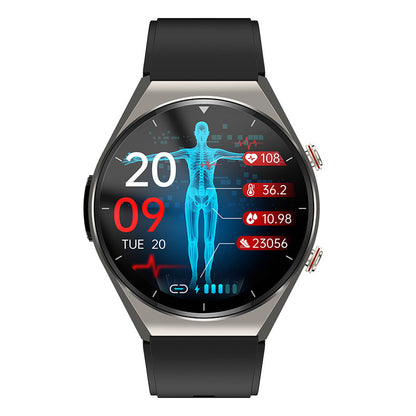 Smartwatch met Gezondheidsmeting ECG Bloeddruk Hartslagmeter Niet-Invasieve Bloedsuikersensor Polshorloge Fitnesstracker