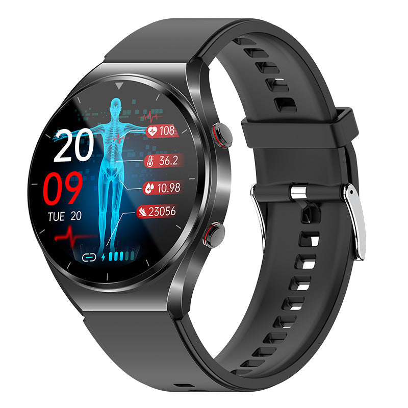 Smartwatch met Bloeddrukmeter ECG Hartslag Gezondheidsmonitor Horloge Fitness Tracker Sport
