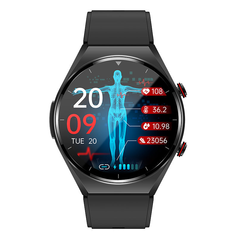 Smartwatch met Bloeddrukmeter ECG Hartslag Gezondheidsmonitor Horloge Fitness Tracker Sport