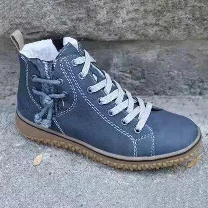 Leren Damesschoenen Vintage Stijl Elegant