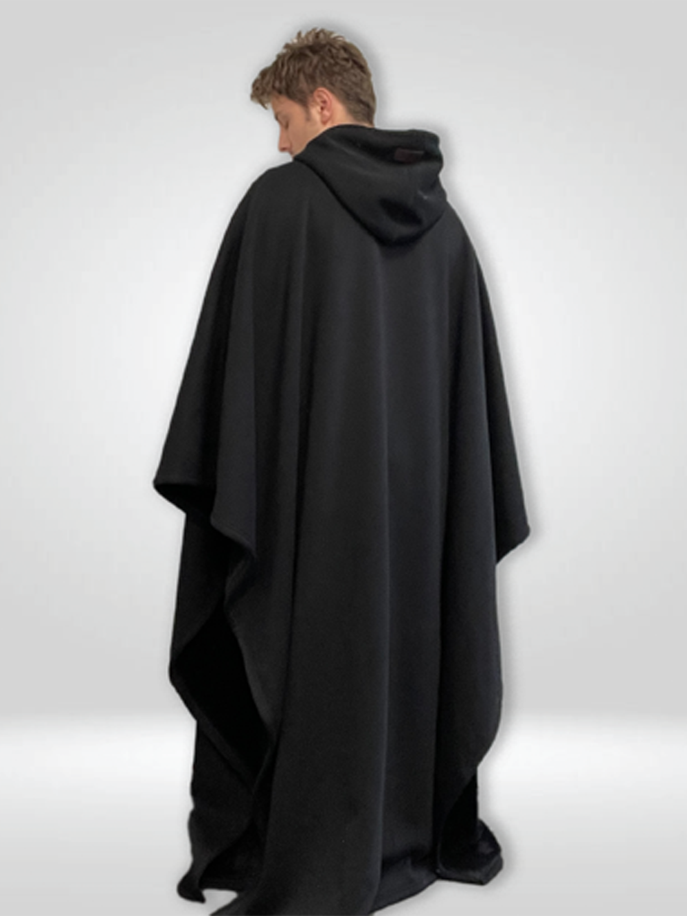 Fleece Poncho Warm en Zacht met Capuchon Luxe Kwaliteit
