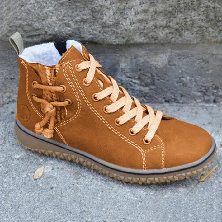 Leren Damesschoenen Vintage Stijl Elegant