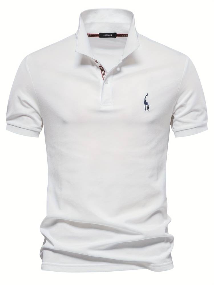Polo Shirt Slim Fit met Contrasterende Kraag