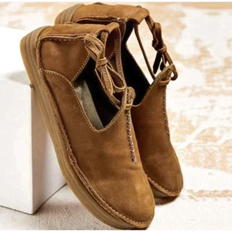 Dames Leren Schoenen Herfst Nieuwe Collectie