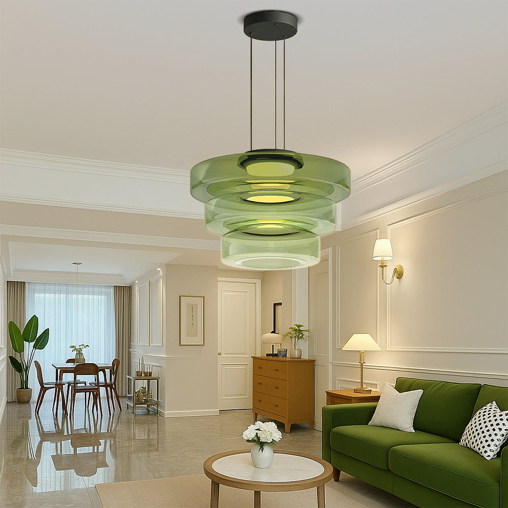 Deens glazen Bauhaus hanglamp handgeblazen glas Ø45cm hanglamp eetkamer woonkamer design verlichting modern minimalistisch
