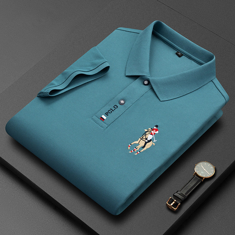 Polo Shirt Mannen Casual Klassiek Elegante Stijl