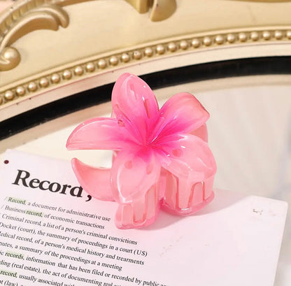 Bloem Haarclip Stevige Grip Elegant Rose Gouden Kleur