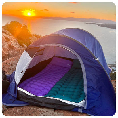 Zelfopblazende Slaapmat met Geïntegreerde Pomp voor Outdoor Camping Wandelen