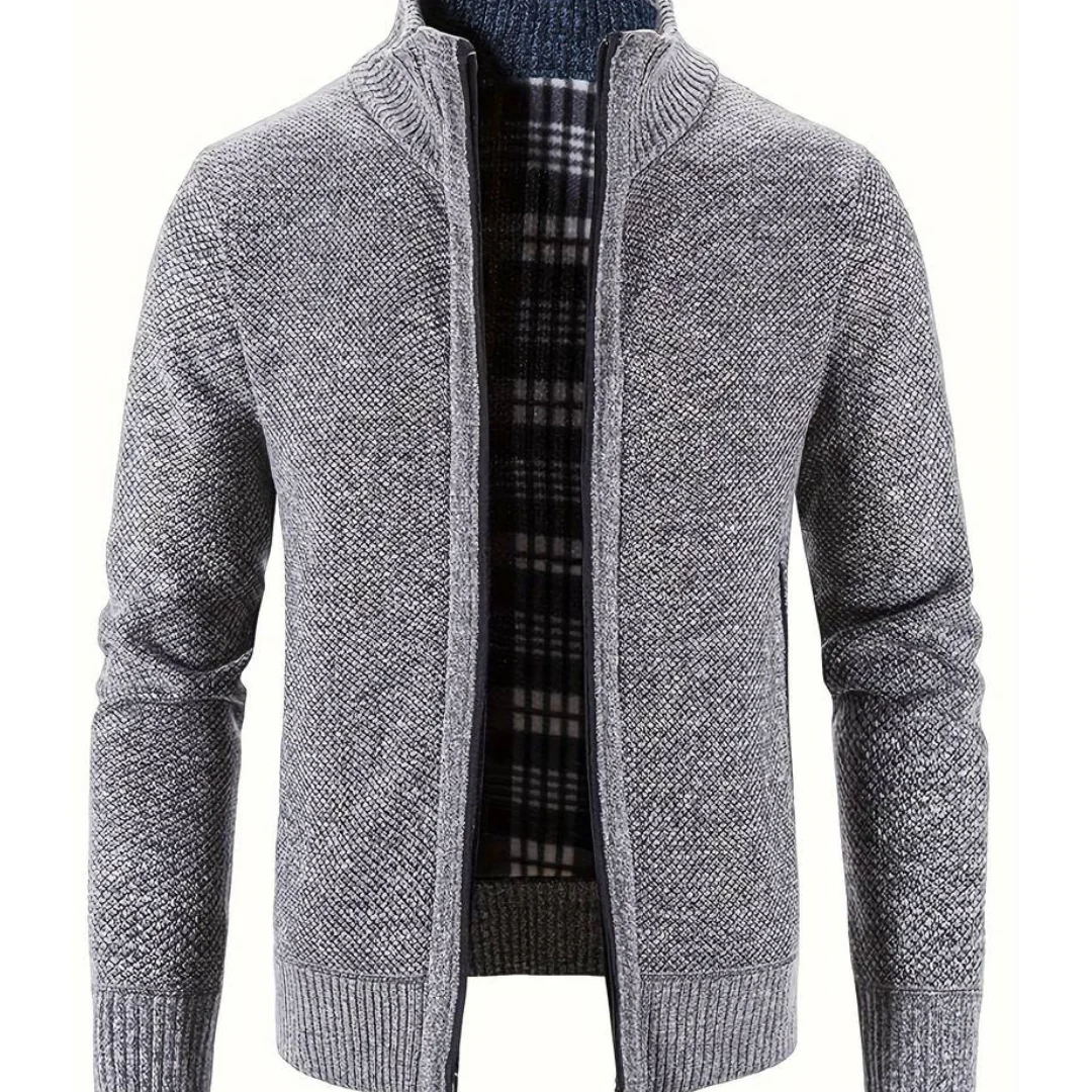 Herenvest Warm Gebreid Stijlvolle Look