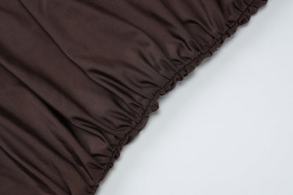 Jurk Gedrapeerd Luxe Verfijnd Comfortabel