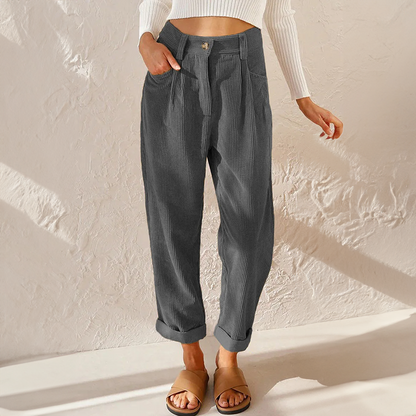 Linnen Broek Dames Zomer Comfortabele Vrijetijdscarouche