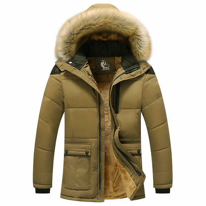 Waterdichte Heren Parka met Afneembaar Kapje