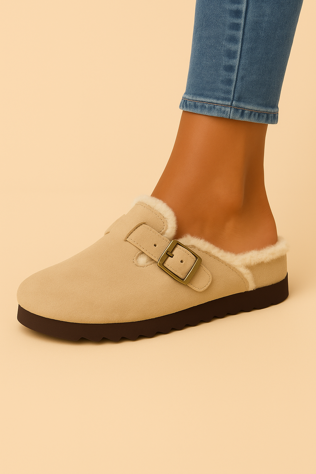 Dames Instappers Warm Bontvoering Enora → Dames Instappers Bont Voering Warmte Comfortabele Schoenen