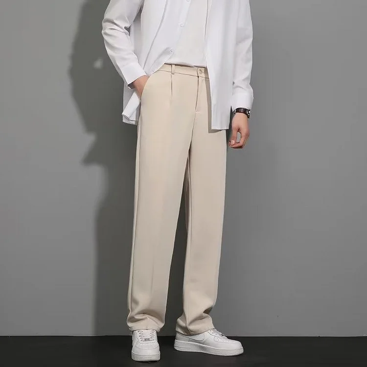 Ruime Heren Pantalon Comfortabel Zittend Model
