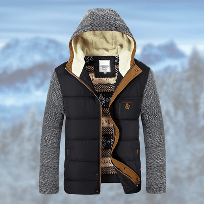 Dames Winterjas Warm Gebreide Mouwen - StudioMarella