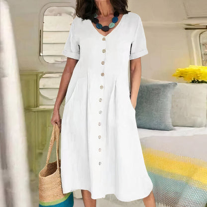 Luchtige Zomerjurk voor Dames – Comfortabele Losse Jurk - StudioMarella