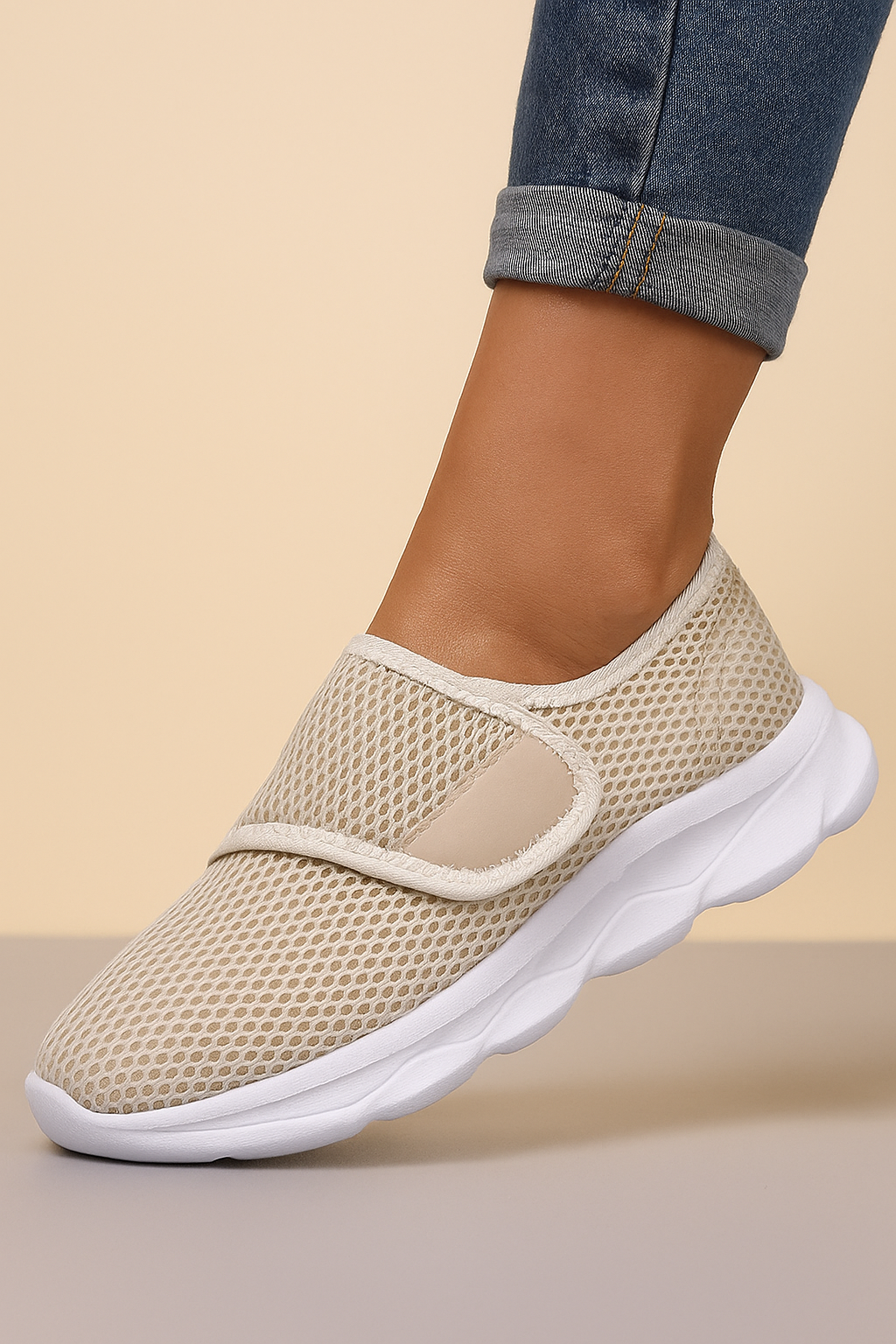 Dames Sneakers Comfortabel Orthopedisch met Klittenband - StudioMarella
