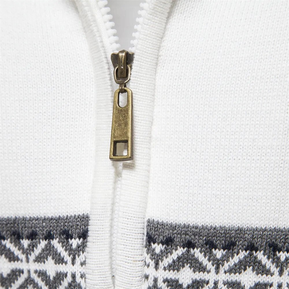 Merino Look Heren Trui Gebreid Warm en Comfortabel
