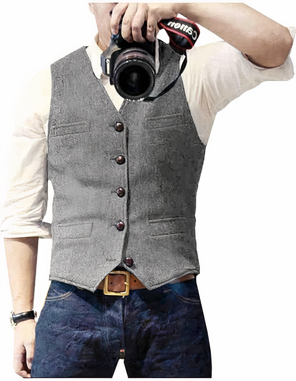 Heren Vest Met Zijden Voering Stijlvol Design