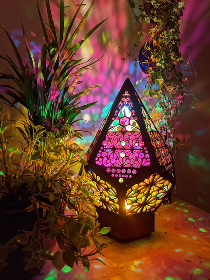 Boheemse Diamant Tafellamp met USB LED – Handgemaakte Nachtlamp voor Slaapkamer en Woonkamer