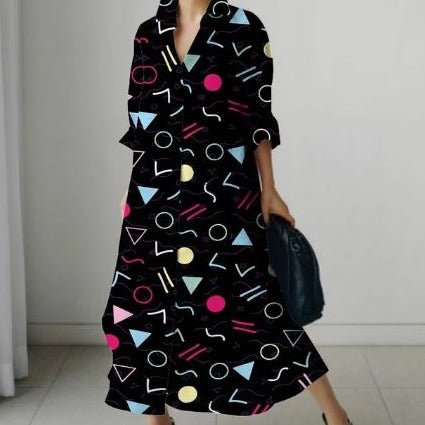 Dames Overhemdjurk Korte Mouw Zomerjurk Elegance
