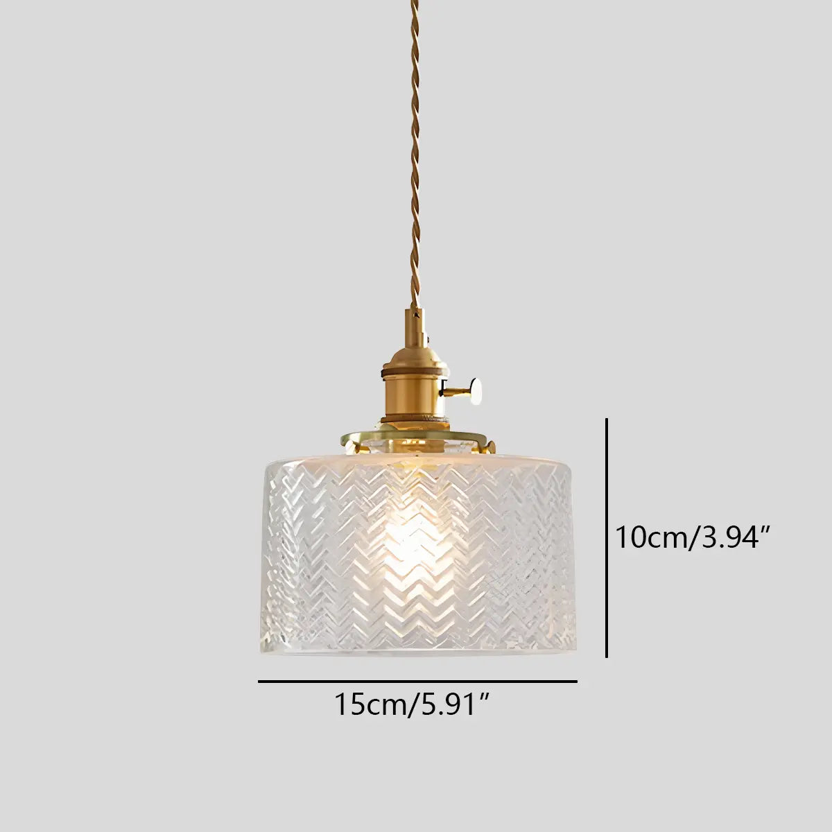 Hanglamp Glas Brons Verstelbare Kabel Woonkamer Eettafel Transparante Glazen Hanglamp Sfeerverlichting Vintage