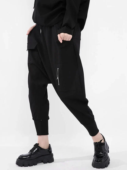 Hoge Elasticiteit Harem Broek Lange Moda Stijl