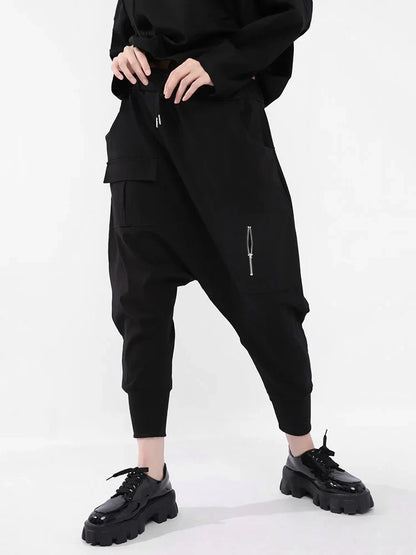 Hoge Elasticiteit Harem Broek Lange Moda Stijl