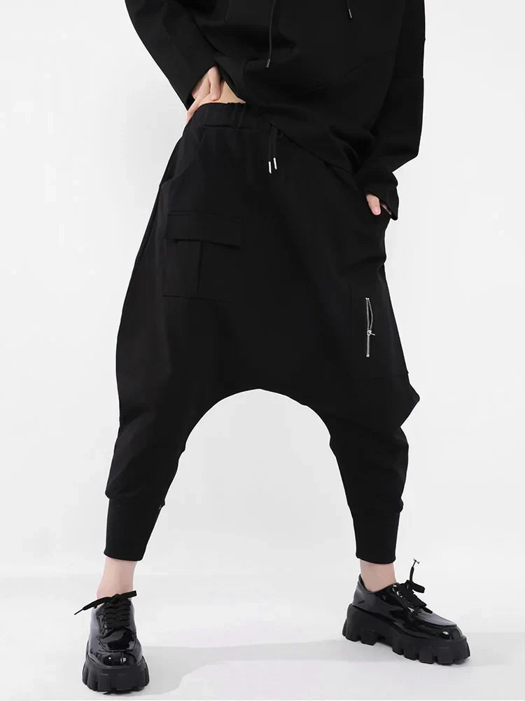 Hoge Elasticiteit Harem Broek Lange Moda Stijl