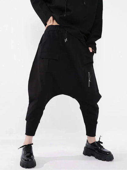 Hoge Elasticiteit Harem Broek Lange Moda Stijl