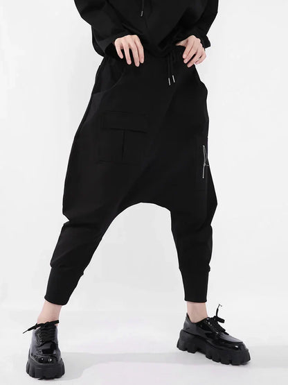 Hoge Elasticiteit Harem Broek Lange Moda Stijl