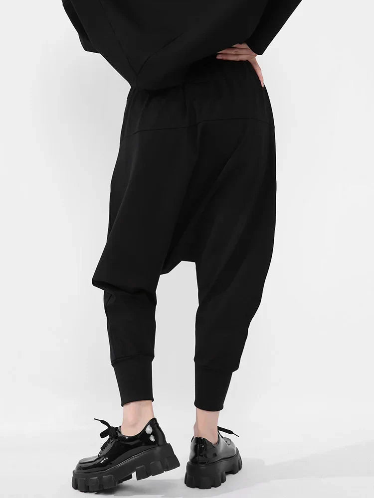 Hoge Elasticiteit Harem Broek Lange Moda Stijl