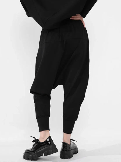Hoge Elasticiteit Harem Broek Lange Moda Stijl