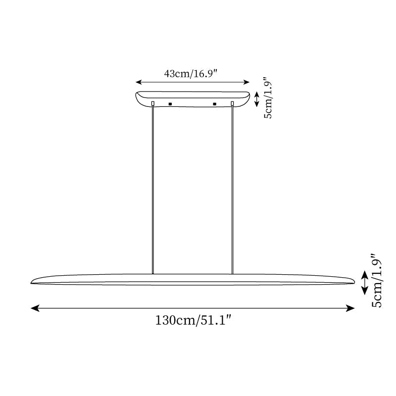 LED hanglamp hout lineair warm wit eettafel woonkamer kantoor minimalistisch Japandi design dimbaar keuken eiland verlichting