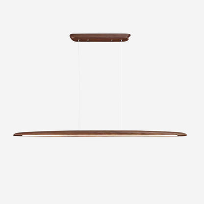 LED hanglamp hout lineair warm wit eettafel woonkamer kantoor minimalistisch Japandi design dimbaar keuken eiland verlichting