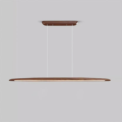LED hanglamp hout lineair warm wit eettafel woonkamer kantoor minimalistisch Japandi design dimbaar keuken eiland verlichting