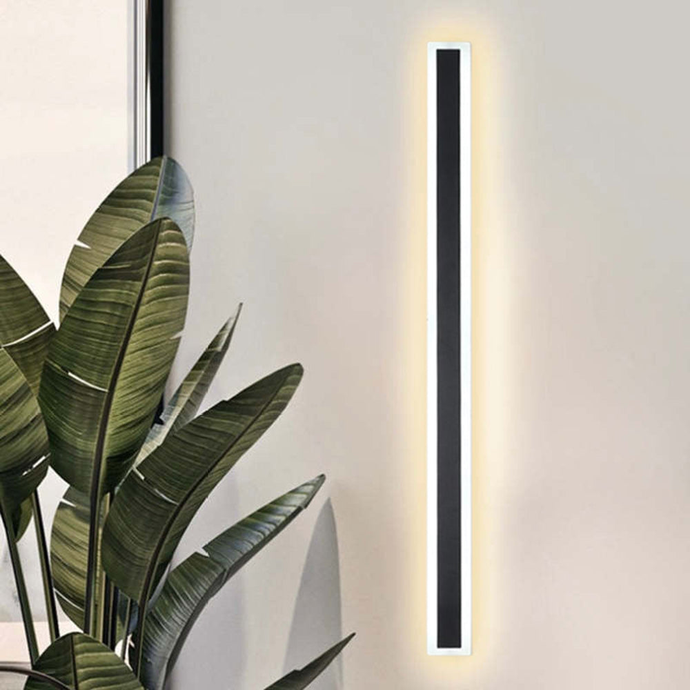 Buitenwandlamp LED Lineair Zwart Acryl IP65 Dimbaar Tuin Gevel Modern